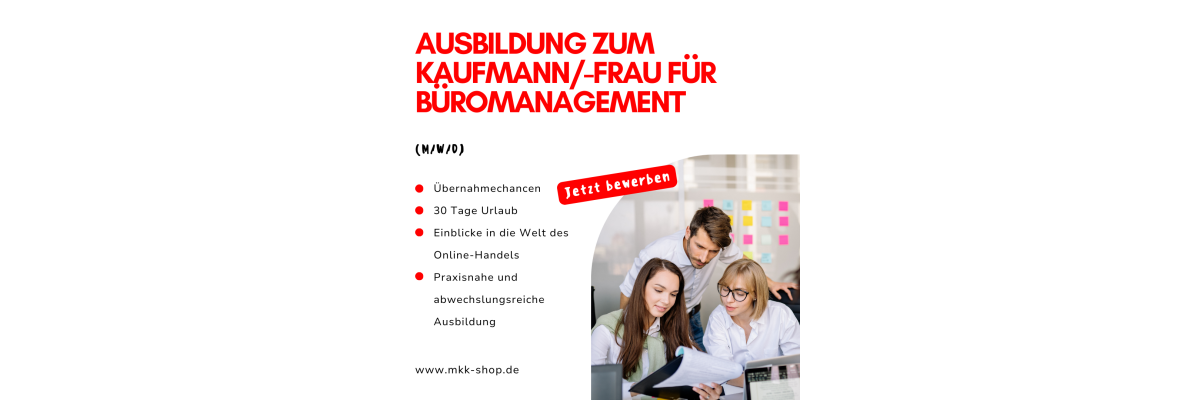 Auszubildende/r Kaufmann/-frau für Büromanagement (m/w/d) 2025 - 