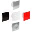Designfront, edelstahl, echtglas Abdeckung L&uuml;fterabdeckung &Oslash; 100 mm