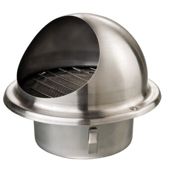 DUO Design Badl/üfter Wandl/üfter Turbo Ventilator R/ückstauklappe Kugellager Standard /Ø 100 mm Chrom//Spiegel 18153-007 MKK