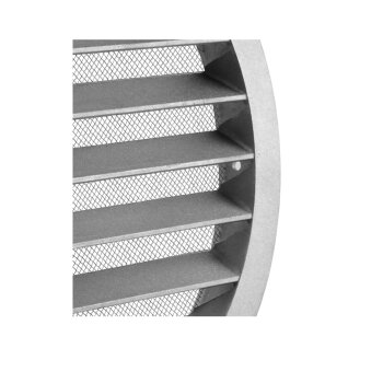 Aluminium L&uuml;ftungsgitter mit Insektennetz &Oslash; 150 mm