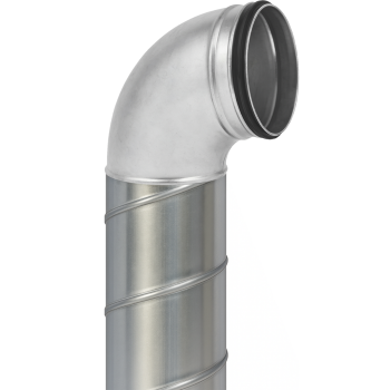 Bogen 90° mit Doppellippendichtung Ø 80 - 200 mm