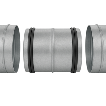 Verbindungsstück mit Doppellippendichtung Ø 125 mm
