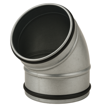 Bogen 45° mit Doppellippendichtung Ø 125 mm
