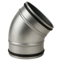 Bogen 45° mit Doppellippendichtung Ø 125 mm 1