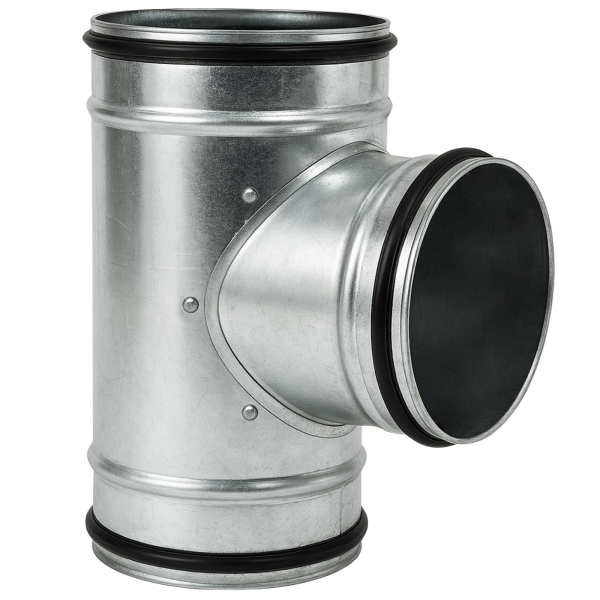 T-Stück mit Doppellippendichtung Ø 150 mm Ø 125 mm