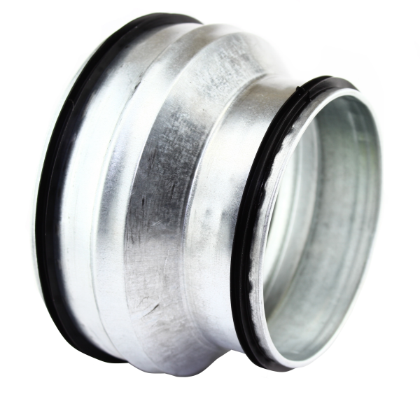 Reduzierstück mit Doppellippendichtung Ø 125 mm Ø 100 mm