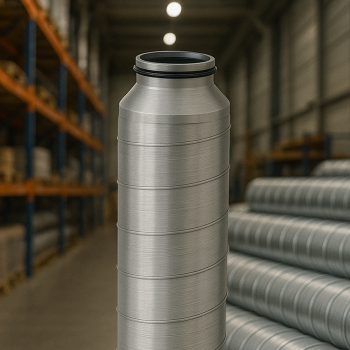 Reduzierstück mit Doppellippendichtung Ø 125 mm Ø 100 mm