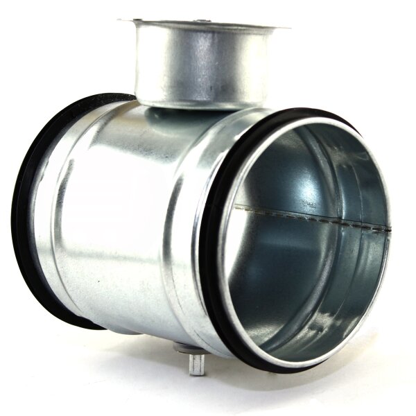 L&uuml;ftungsrohr Drosselklappe einstellbarer Luftdurchflussmenge mit Gummidichtung &Oslash; 100 mm