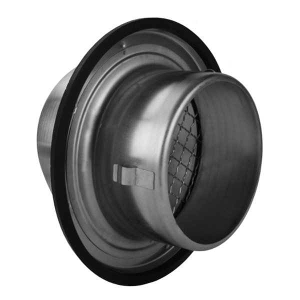 Edelstahl Lüftungshaube Mit Rückstauklappe – Größe 150x150 Mm, Für Abluftsysteme