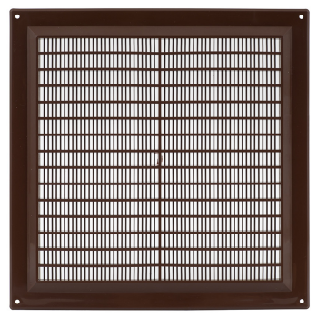 Lüftungsgitter Insektenschutz 150 x 150 mm braun
