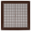 Lüftungsgitter Insektenschutz 150 x 150 mm braun