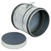 Verbinder mit Filtereinsatz Ø 100 mm Rohr mit Filtere