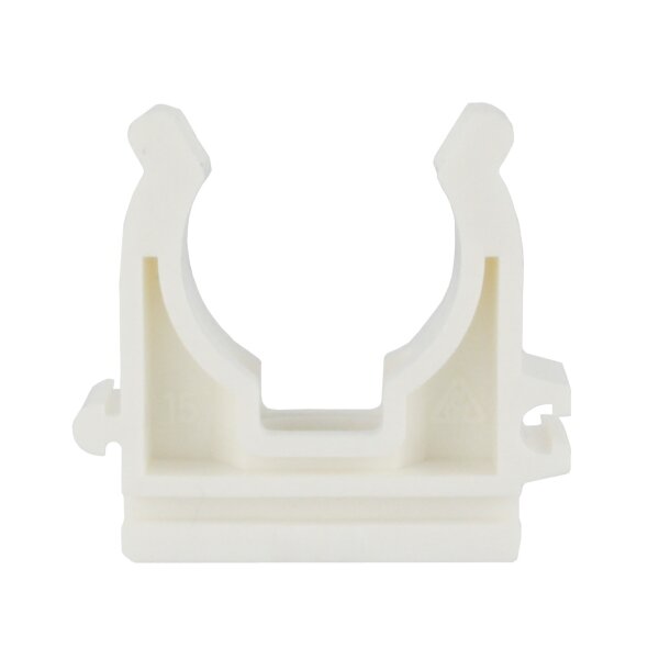 Rohrhalter Halter Klammer Rohrklemme Rohrschelle Fußbodenheizung Pool Teich Ø 15 mm TYP 9 einfach 10 Stk.