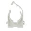 Rohrhalter Halter Klammer Rohrklemme Rohrschelle Fußbodenheizung Pool Teich Ø 22 mm TYP 7 einfach mit Clip 25 Stk.
