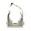 Rohrhalter Halter Klammer Rohrklemme Rohrschelle Fußbodenheizung Pool Teich Ø 25 mm TYP 1 einfach mit Clip 50 Stk.