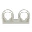 Rohrhalter Halter Klammer Rohrklemme Rohrschelle Fußbodenheizung Pool Teich Ø 28 mm TYP 12 doppelt mit Clip 25 Stk.