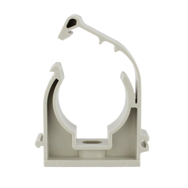 Rohrhalter Halter Klammer Rohrklemme Rohrschelle Fußbodenheizung Pool Teich Ø 32 mm TYP 1 einfach mit Clip 5 Stk.