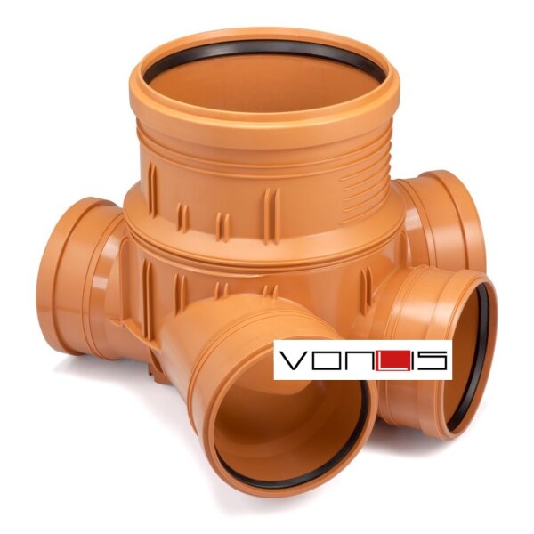 Kontrollschacht Ø 315 mm Ø 160 mm 4x Ø 110 mm