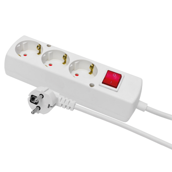 Mehrfachstecker 3- fach + Schalter 1,5 m