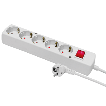 Mehrfachstecker 5- fach + Schalter 3 m