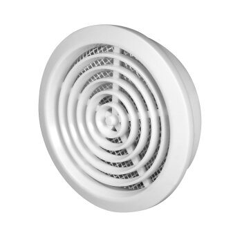 Lüftungsgitter 2-teilig Ø 47 mm weiß