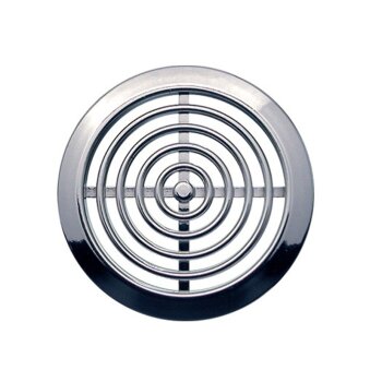 Lüftungsgitter 2-teilig Ø 47 mm chrom
