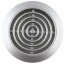 Lüftungsgitter 2-teilig Ø 47 mm silber
