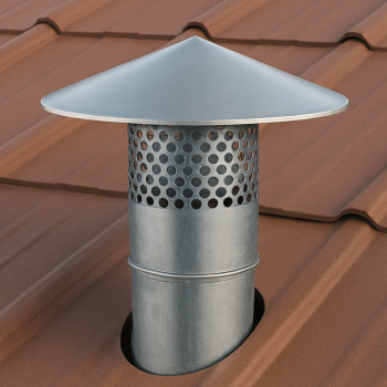 Dachhaube mit Doppellippendichtung Ø 80 - 500 mm