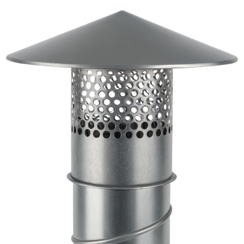 Dachhaube mit Doppellippendichtung Ø 80 mm