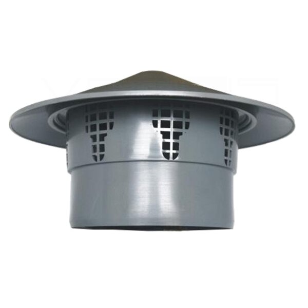 Dachhaube Kunststoff Grau Entlüftung Wetterschutz Ablufthaube Abluft Regenhaube Ø 110 mm