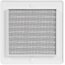 Lüftungsgitter Insektennetz edelstahl Kunststoff ASA Wetterschutz Lamellengitter Gitter 1. 150 x 150 mm weiß