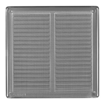 Lüftungsgitter Insektennetz edelstahl Kunststoff ASA Wetterschutz Lamellengitter Gitter 5. 250 x 250 mm edelstahl