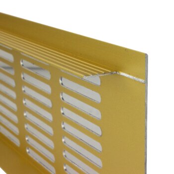 Aluminium Lüftungsgitter Heizungsgitter Stegblech gold 80 mm 400 mm
