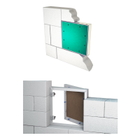 Revisionsklappe 12,5 mm GK-Einlage Mauerwerk Dichtlippe 5