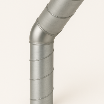 Bogen 45° mit Doppellippendichtung Ø 80 mm