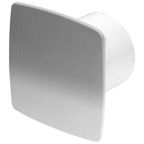 "MODERN" Badlüfter Wohnraumlüfter Ø 100 mm mit modernen Streifen Standard edelstahl