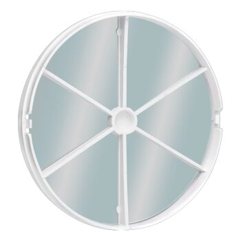 wei/ß glanz MKK Badl/üfter Wohnrauml/üfter Ventilator Wandl/üfter Front wechselbar /Ø 100 mm /Ø 125 mm Nachlauf mit Einschaltverz/ögerung /Ø 125 mm KUNSTSTOFF 18434-023