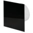 "STARLIGHT" Wohnraumlüfter Ø 100 mm in schwarz verschiedene Funktionen Nachlauf / Timer schwarz glänzend gerade