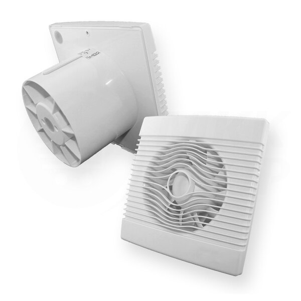 pRemium Ø 100 mm Wohnraumlüfter in weiß mit verschiedenen Funktionen