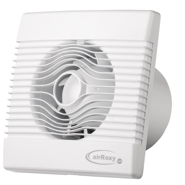 wei/ß glanz MKK Badl/üfter Wohnrauml/üfter Ventilator Wandl/üfter Front wechselbar /Ø 100 mm /Ø 125 mm Nachlauf mit Einschaltverz/ögerung /Ø 125 mm KUNSTSTOFF 18434-023