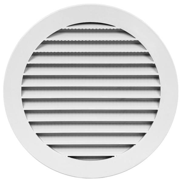 Lüftungsgitter Insektenschutz Kunststoff Ø 125 mm weiß