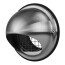 Runde Ablufthaube - L&uuml;ftungsgitter aus Edelstahl &Oslash; 100 mm