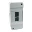 Aufputz Unterputz Sicherungskasten Verteiler Kleinverteiler Sicherung Fenster bis 3 Sicherungsautomaten Aufputz ohne Fenster