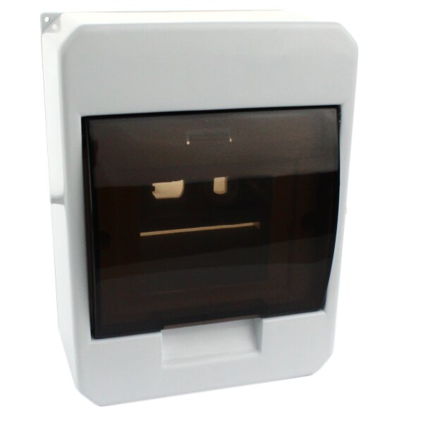 Aufputz Unterputz Sicherungskasten Verteiler Kleinverteiler Sicherung Fenster bis 4 Sicherungsautomaten Aufputz + Fenster