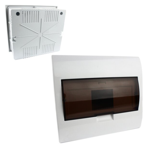 Aufputz Unterputz Sicherungskasten Verteiler Kleinverteiler Sicherung Fenster bis 9 Sicherungsautomaten Unterputz + Fenster