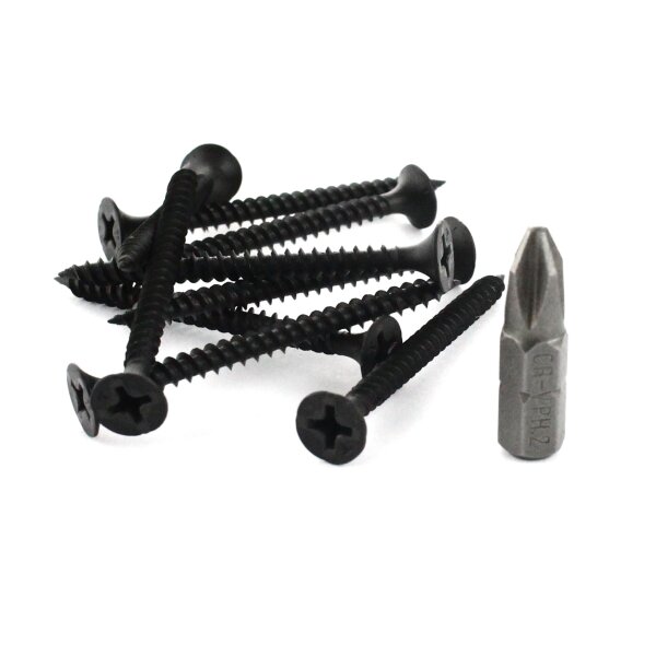 Trockenbauschraube Schnellbauschraube Senkkopfschraube Feingewinde TNb schwarz 3,5 x 25 mm - 1000 Stück