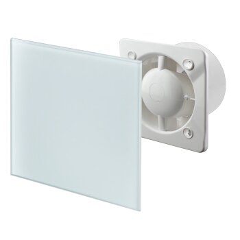 DUO Design Badl/üfter Wandl/üfter Turbo Ventilator R/ückstauklappe Kugellager Standard /Ø 100 mm Chrom//Spiegel 18153-007 MKK