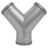 Y-Stück mit Doppellippendichtung Ø 125 mm / &Osl