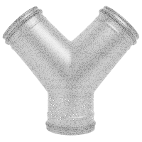 Y-Stück mit Doppellippendichtung Ø 200 mm / &Osl