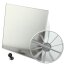 Turbo "DUO" Badlüfter Wandlüfter Ventilator Kugellager Rückstauklappe Ø 100 mm Timer / Nachlauf Edelstahl gerade